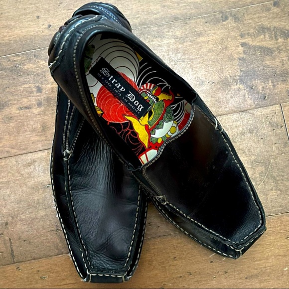 Stray Dog Other - Stray Dog Genuine Leather Loafers sz 11 EUC Black